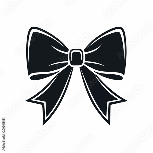 Black Bow Icon
