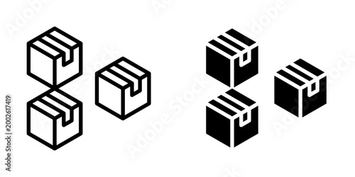 Tableau sur toile Boxes icon, element icon for design branding, print, and digital media