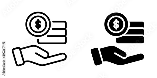 Foto Monetary value icon, element icon for design branding, print, and digital media