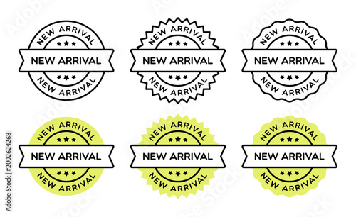 Vector New Arrival Badge Labels