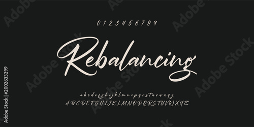 signature Font Calligraphy Logotype Script Brush Font Type Font lettering handwritten