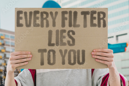 Canvas Print "Every Filter Lies To You" research confirms filters measurably deceive adult viewers about real physical appearance