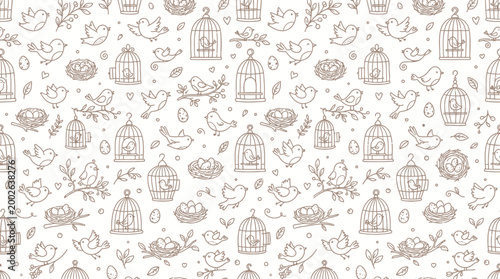 Whimsical Doodle Pattern with Everyday Icons for Creative Backgrounds and Design.