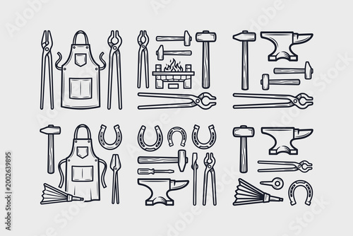 Artisan Metalworking and Smithy Tool Set