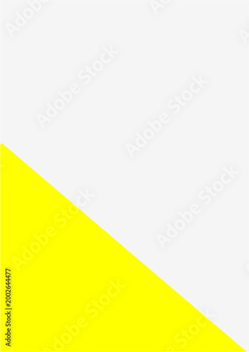 Free Download Yellow triangle shape fills lower left corner of white background - GFXLoad