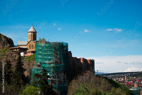 Narikala Fortress and St. Nicholas Church in Tbilisi