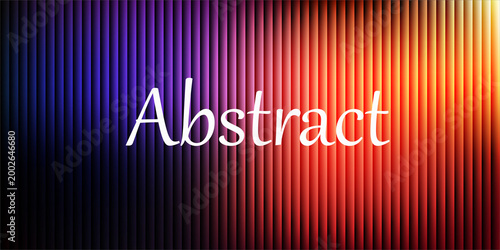 Red Blue Gradient Abstract Background with Text and Vertical Line Texture