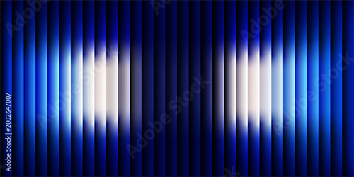 Dark Blue Neon Abstract Background with Soft Glow and Vertical Stripe Pattern