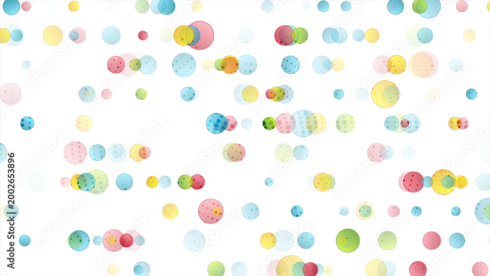 Obraz premium Colorful geometric hi-tech minimal background with circle dots