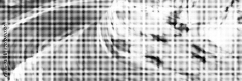 grunge Halftone white and black dots pattern and black gradient grunge texture background. Dotted line comic sport style vector illustration