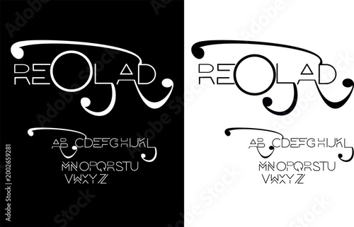 This font can be used for modern graphic design