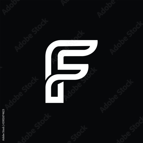 Modern Abstract Letter F Logo Design for Technology, Blue, Red, Black, white, and Corporate Business Identity.