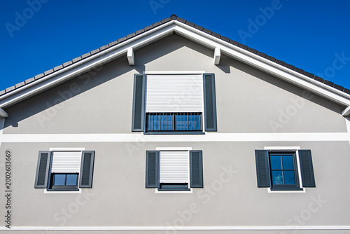 part of a typical apartment house in austria