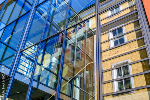 typical windows of an office building