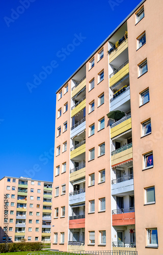 part of a typical apartment house in austria
