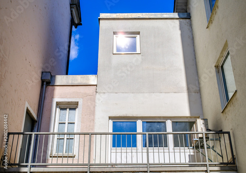 part of a typical apartment house in austria