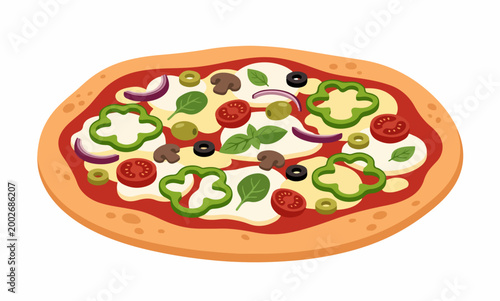 Vegetarian Pizza.eps