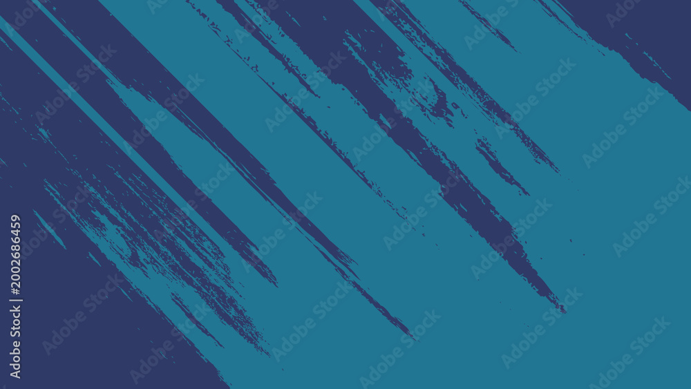 Fototapeta premium Dark navy blue background with dynamic teal brush strokes and diagonal textured