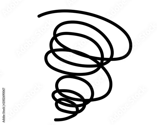 困惑や悩みを表すぐるぐる記号素材