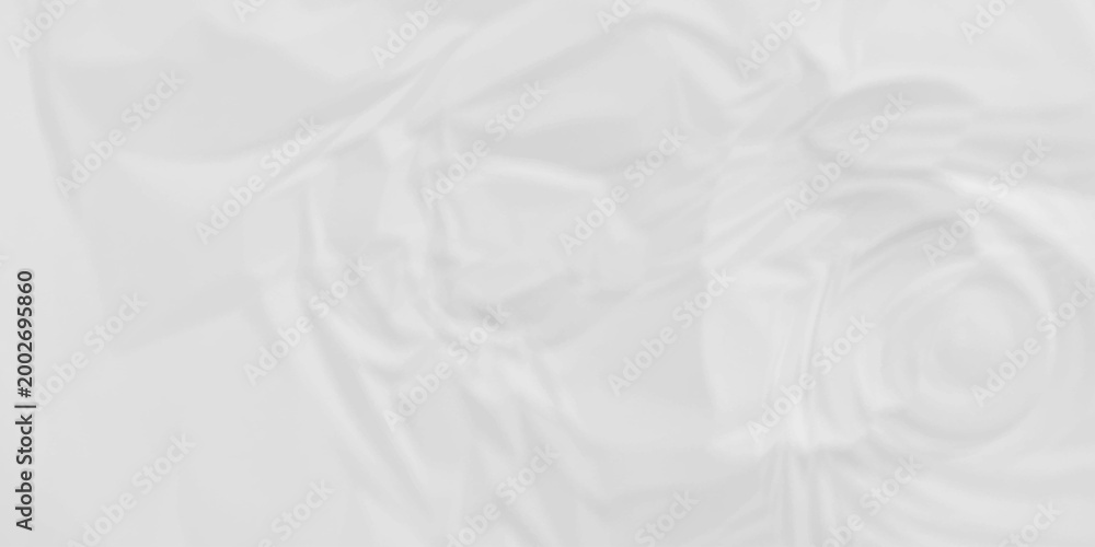 Obraz premium White fabric background. white crumpled paper background texture pattern overlay. wrinkled high resolution arts craft and Seamless white crumpled paper.