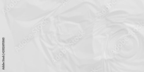 White fabric background. white crumpled paper background texture pattern overlay. wrinkled high resolution arts craft and Seamless white crumpled paper.