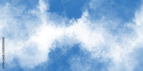 sky Soft colorful watercolor clouds texture with dreamy atmospheric vapor and light white central glow for ethereal artistic background design.