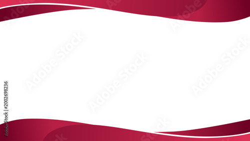 Background white with dark red waves. Vector can be used for banners, posters, power points, certificate, templates, slides, etc.