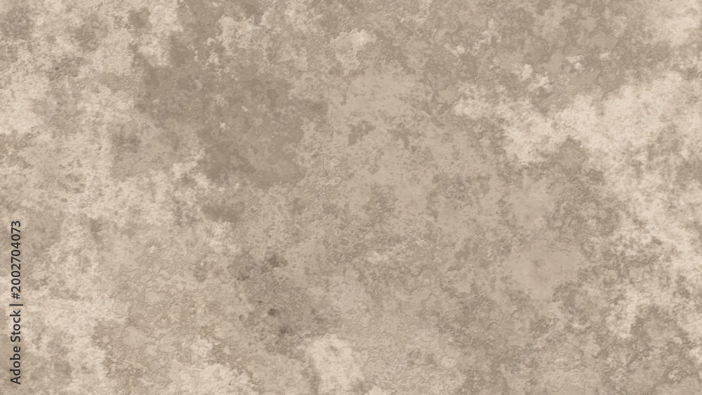 Fototapeta premium Abstract Beige Weathered Stone Wall Texture with Mottled Surface and Grungy Details. 3D rendering illustration