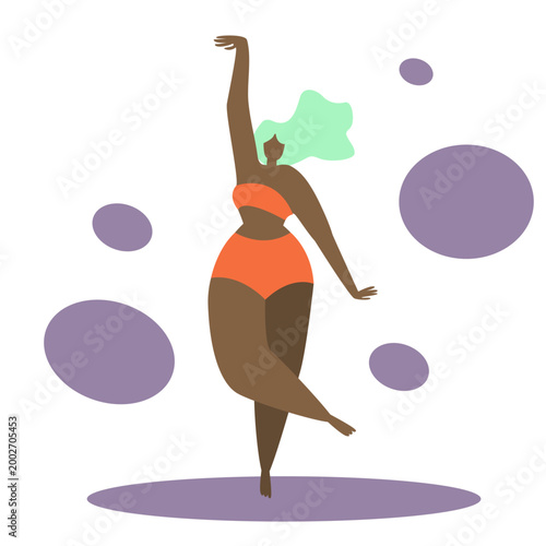 Modern Female Empowerment and Leadership Website Illustration