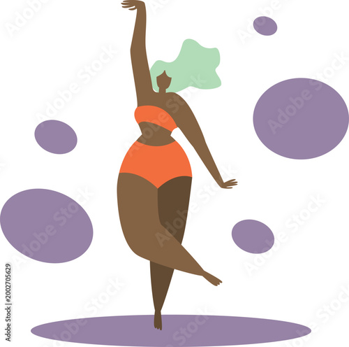 Modern Female Empowerment and Leadership Website Illustration