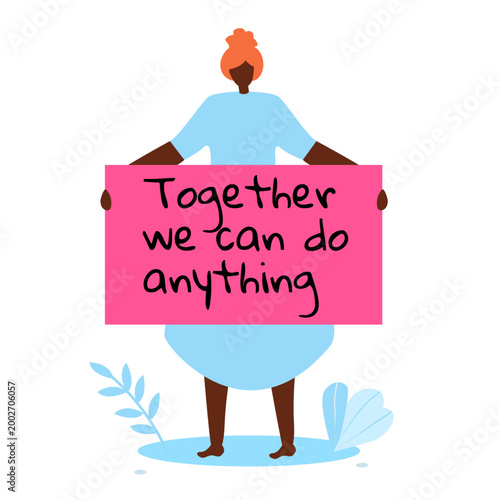 Modern Female Empowerment and Leadership Website Illustration