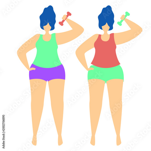 Modern Female Empowerment and Leadership Website Illustration