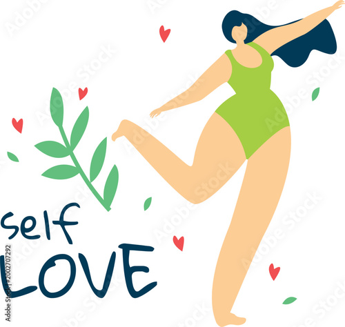 Modern Female Empowerment and Leadership Website Illustration