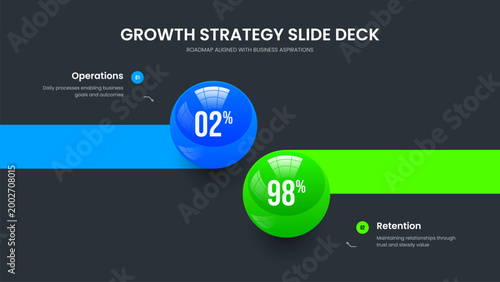 Medical Portfolio Frame Layout Vector Illustration. Advertising Launch 2 Option Diagram Slide Template. Project Showcase Two Step Chart Presentation Design.