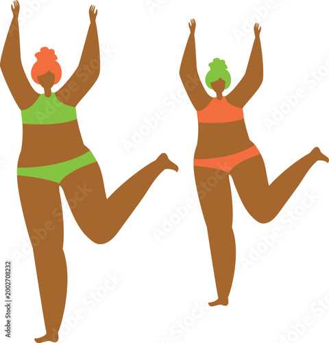 Modern Female Empowerment and Leadership Website Illustration