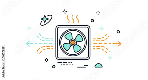 The fan spins rapidly inside the computer generating cool air ikjhu.