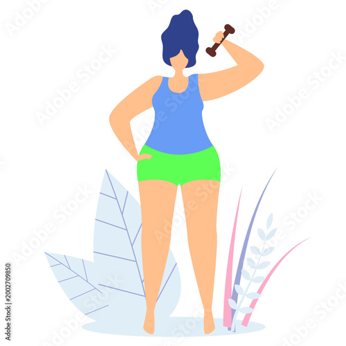 Modern Female Empowerment and Leadership Website Illustration