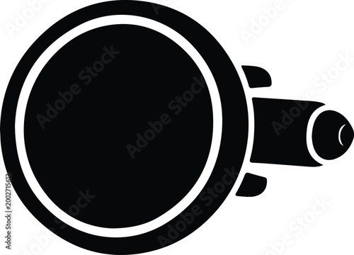 Silhouette minimalist rocket ship icon space exploration vector design