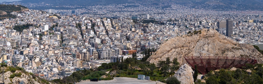 Fototapeta premium North-Eastern Athens Panorama from Lycabettus Peak