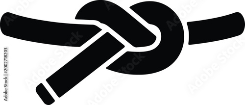 Silhouette square knot icon black vector design