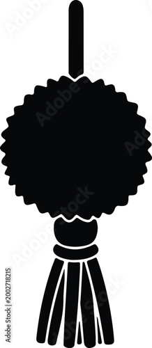 Silhouette traditional decorative lantern ornament vector design