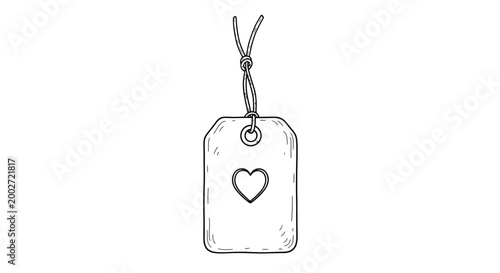 Blank Decorative Gift Tag for Personalized Present Wrapping