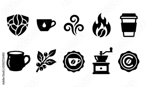 Coffee Icon Collection - Cafe Symbols