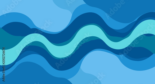 Serene and dynamic background with flowing blue waves, perfect for conveying calm energy, digital marketing, or a modern, optimistic brand aesthetic.
