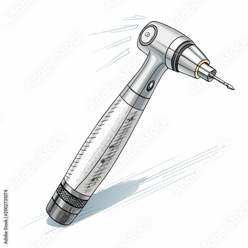 Showcasing Bold Stroke Dental Handpiece Speed Dri Vibrant Creative Visual