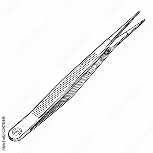 Featuring Bold Stroke Dental Tweezers Instrument Crisp Professional Photo