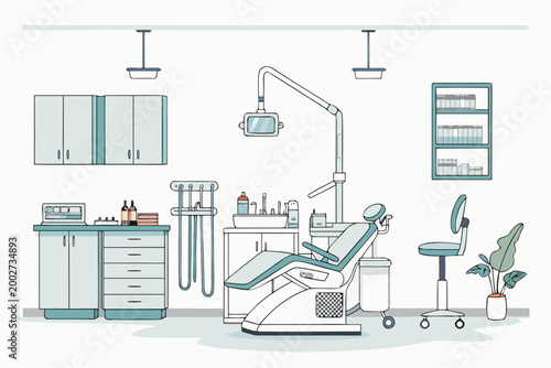 Crisp Dental Clinic With Tools And Equ Creative Visual