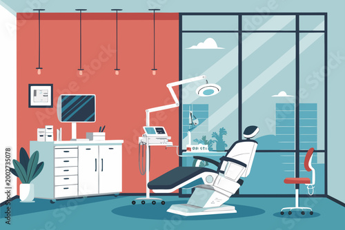 Stunning Dentist With Dental Chair And Premium Digital Asset