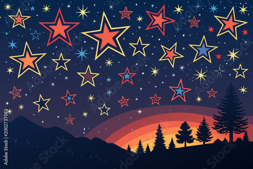 Stars With Bold Professional Photo Perfect for Editorial Content