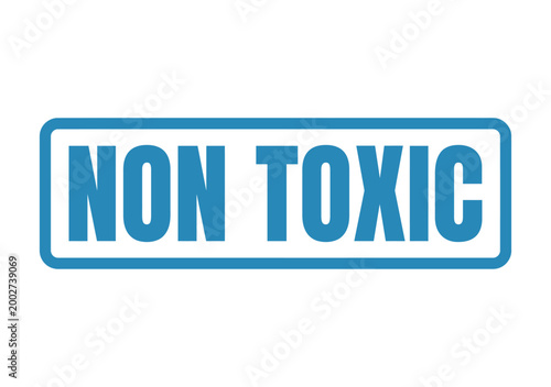 Photos Blue non toxic safety seal for product materials and consumer goods assurance